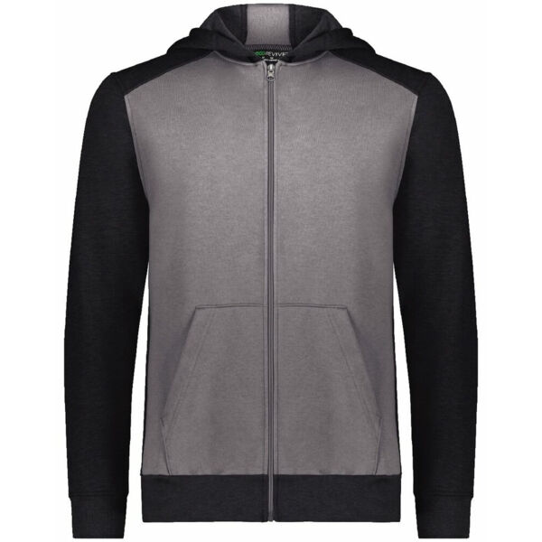 Youth Eco Revive™ Three-Season Triblend Fleece Full-Zip Hooded Sweatshirt Thumbnail