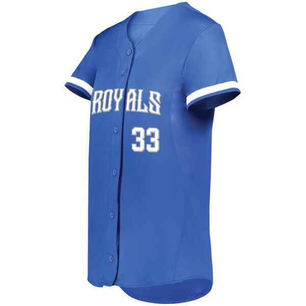 Ladies Cutter+ Full Button Softball Jersey Thumbnail