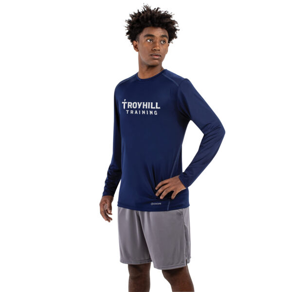 Youth Essential Long Sleeve Tee Powered by Coolcore(r) Thumbnail