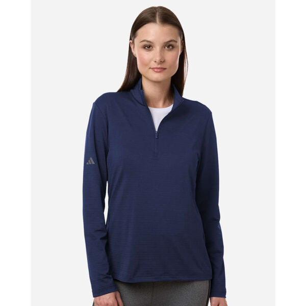 Women's Textured Stripe Quarter-Zip Pullover Thumbnail