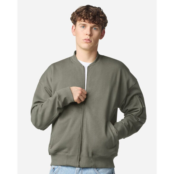 Unisex French Terry Bomber Jacket Thumbnail