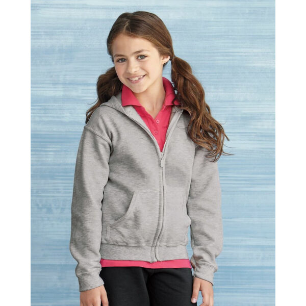 Youth Heavy Blend™ Full-Zip Hooded Sweatshirt Thumbnail