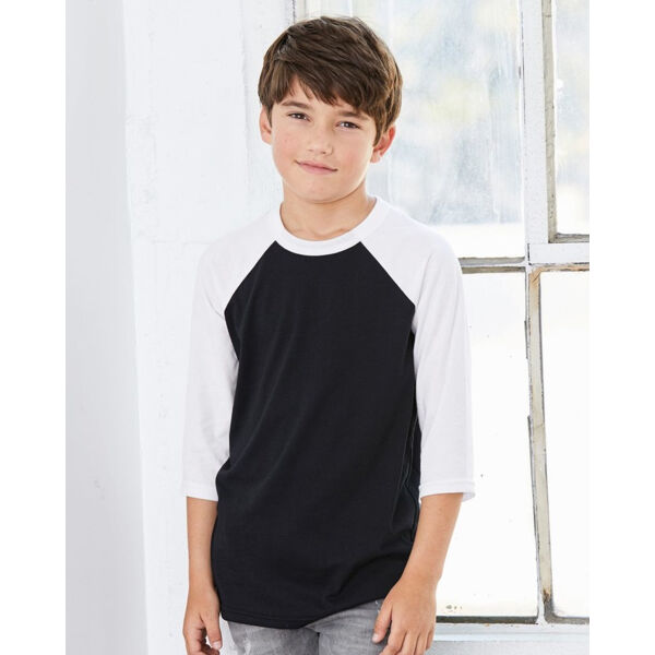 Youth Three-Quarter Sleeve Baseball Tee Thumbnail